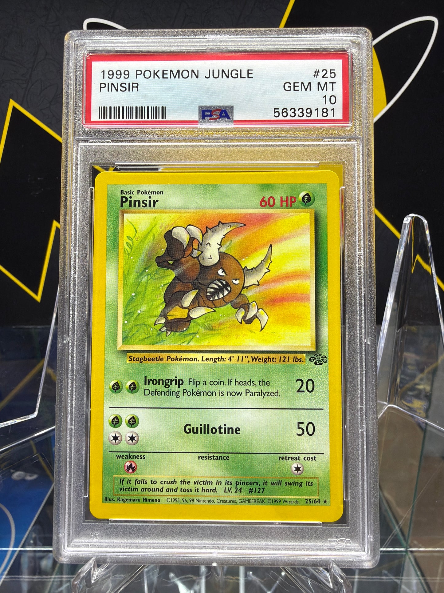 Vintage 1999 Pokémon jungle pinsir
