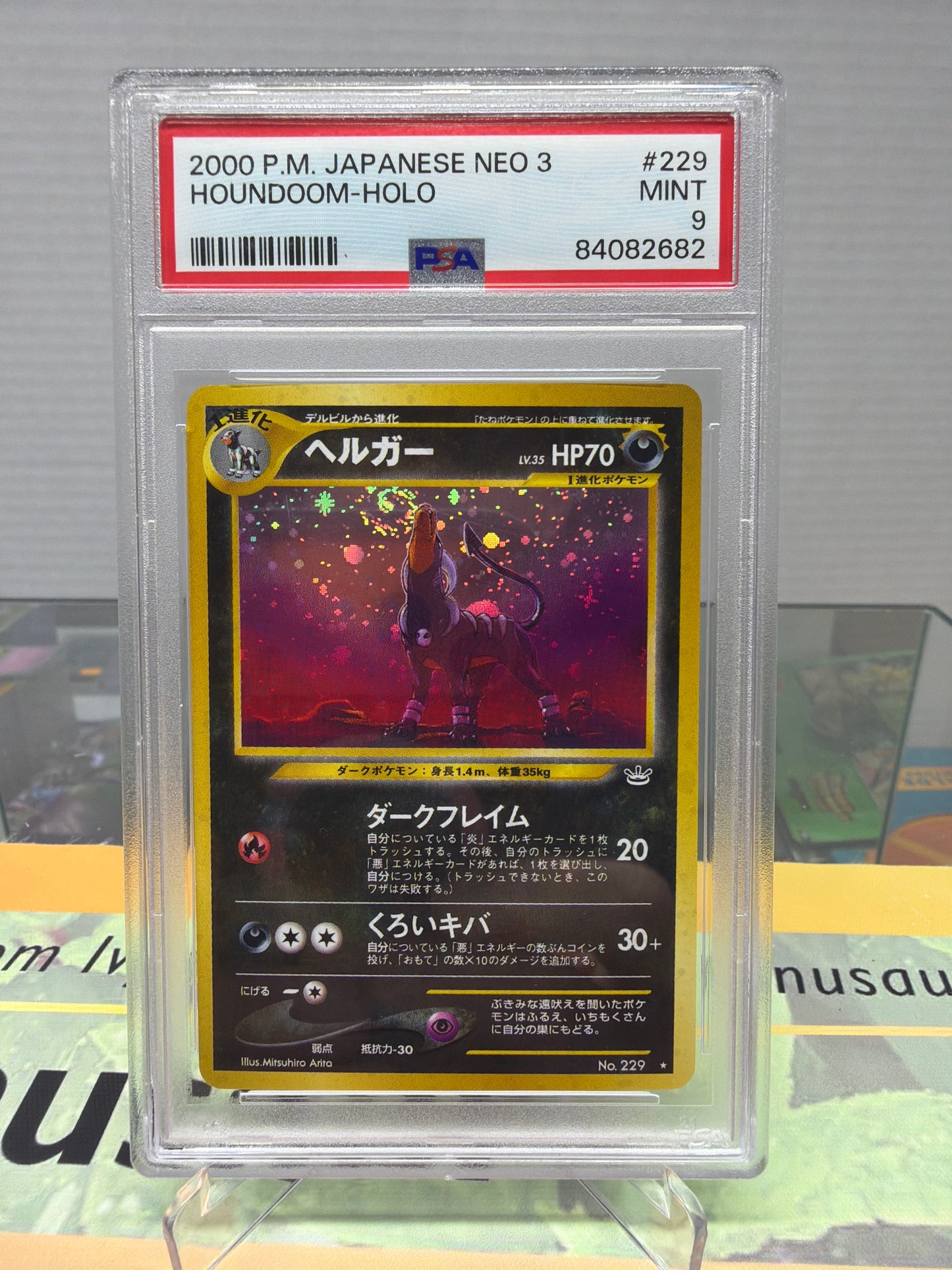 2000 p.m. Japanese Neo 3 houndoom-holo