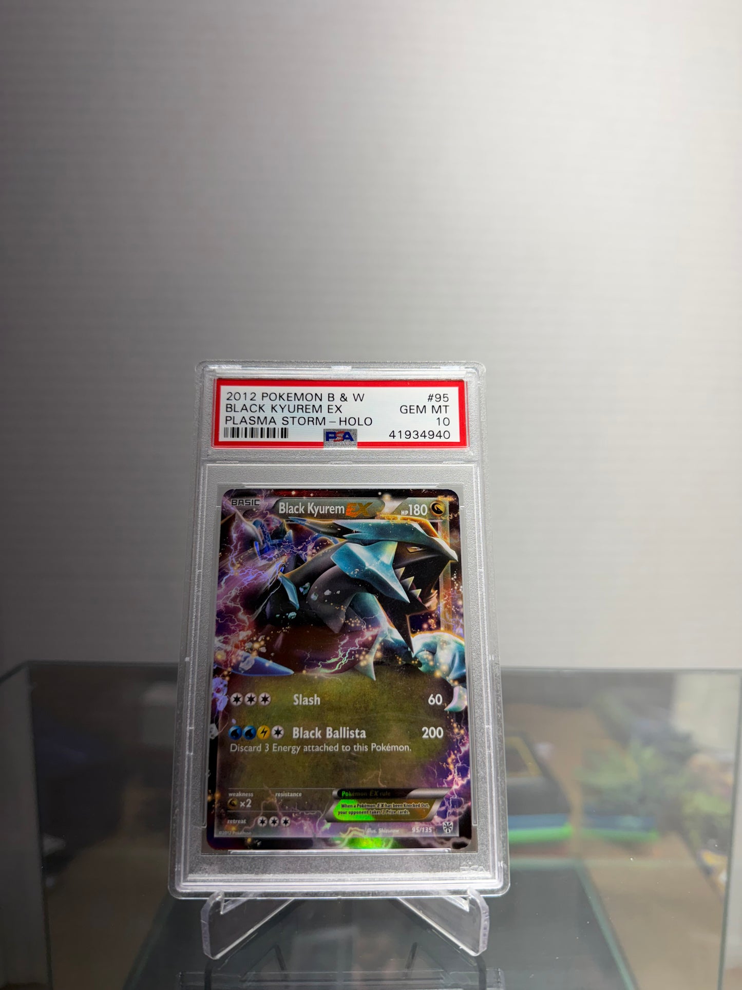 2012 Pokémon BNW black kyurem ex plasma storm –holo PSA GEM MT 10