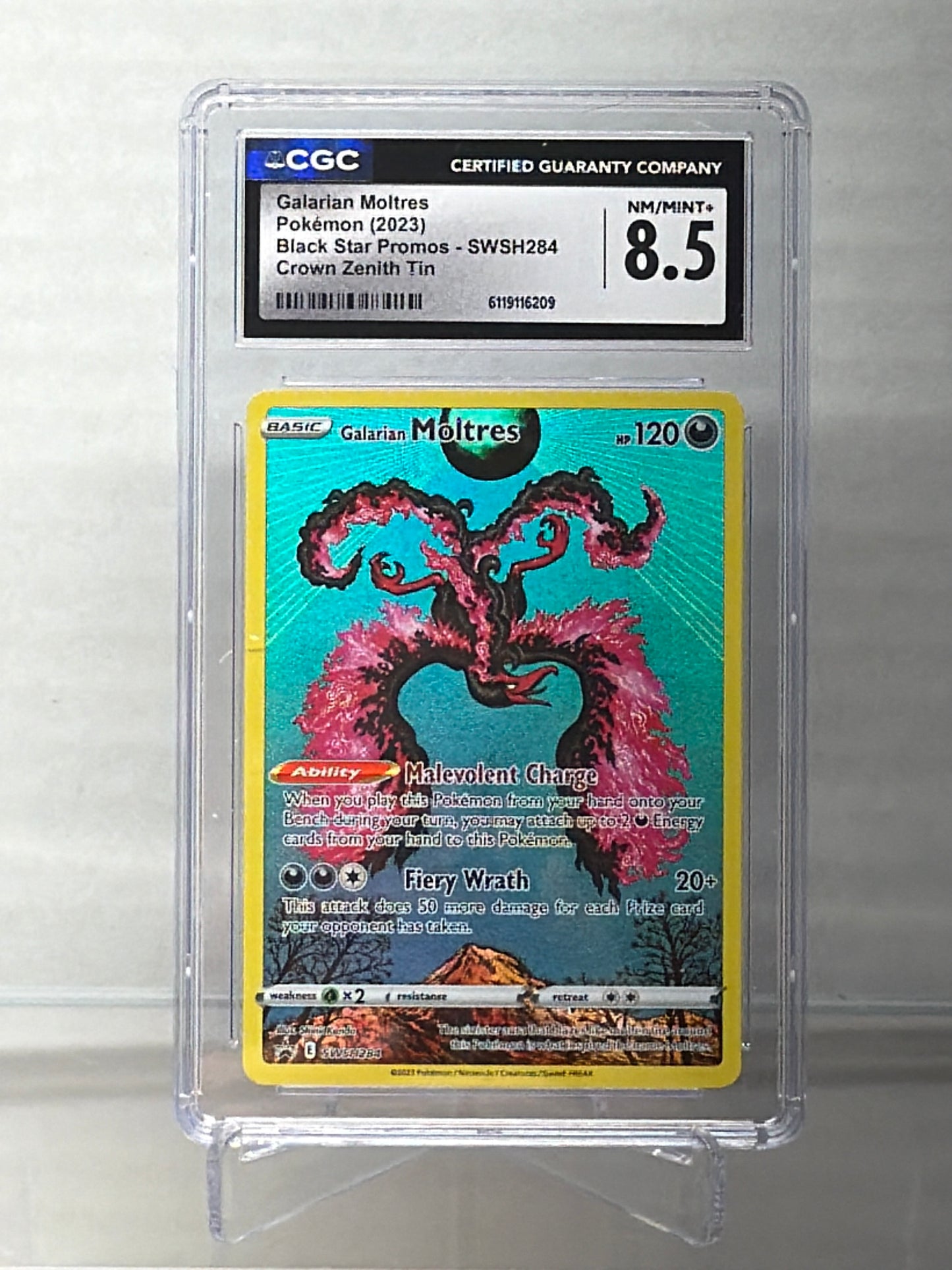 GALARIAN MOLTRES 2023 black star promo SWSH284