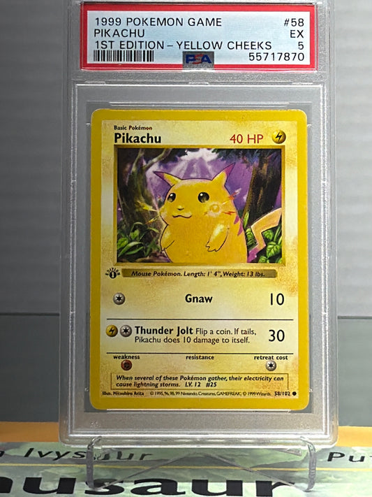 1999 Pokémon game Pikachu PSA 5