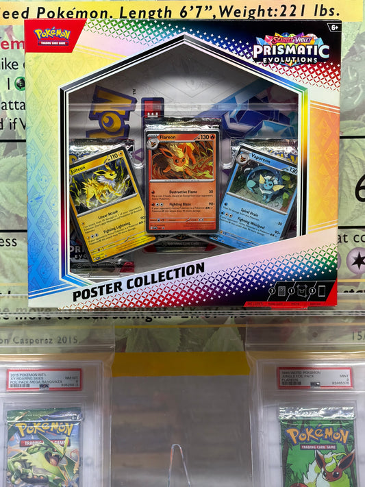 Scarlet and Violet prismatic evolutions poster collection