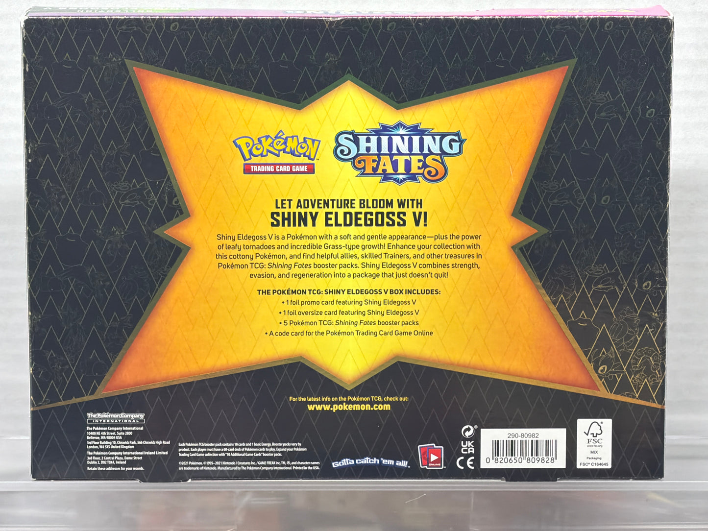 POKÉMON SHINING FATES SHINY ELDEGOSS V COLLECTION