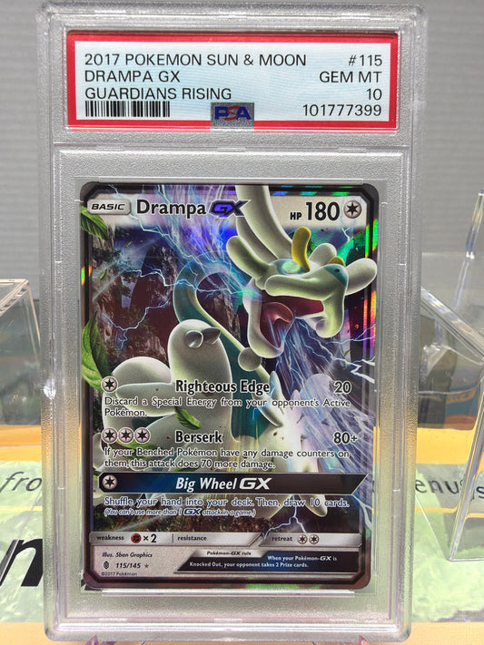2017 POKEMON SUN & MOON GUARDIANS RISING #115 DRAMPA GX GUARDIANS RISING