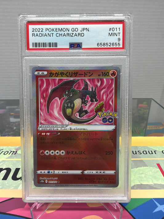 2022 Pokémon go Japanese radiant Charizard PSA 9 MINT #011