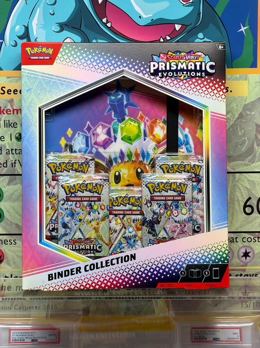 Scarlet and Violet prismatic evolutions binder collection