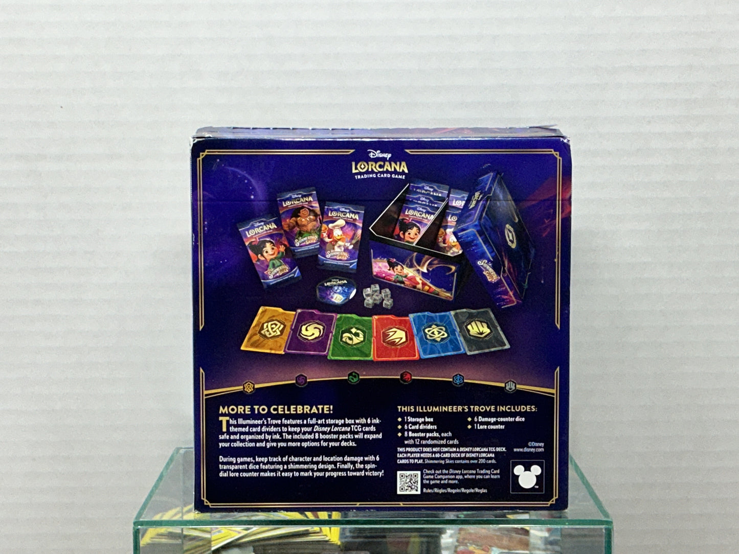 Lorcana trading card game shimmering skies illumineers trove