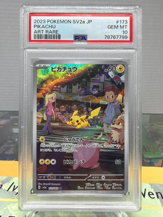 2023 Pokémon SV2a JP PSA 10 PIKACHU ART RARE