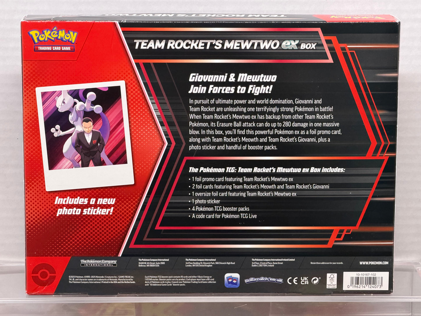 TEAM ROCKETS MEWTWO, EX BOX