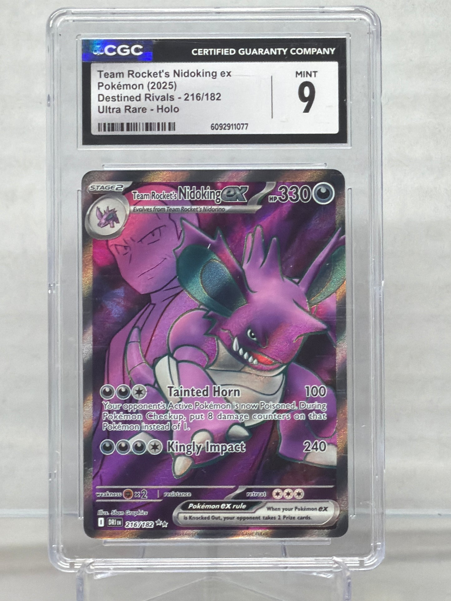TEAM ROCKETS NIDO KING EX 2025 #216/182 ULTRA RARE-HOLO