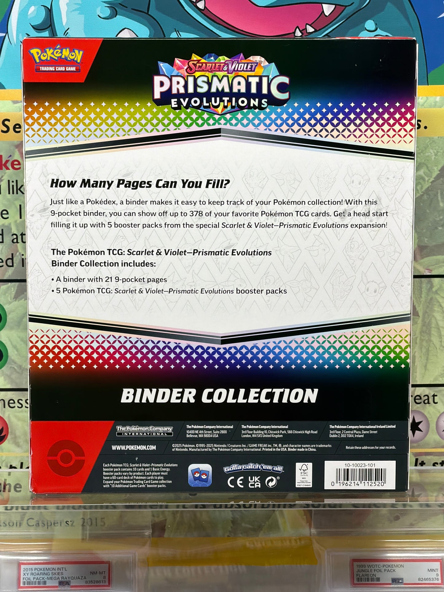 Scarlet and Violet prismatic evolutions binder collection