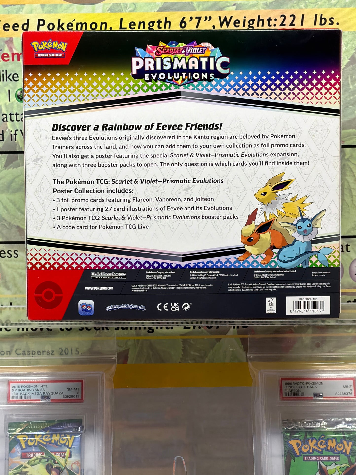 Scarlet and Violet prismatic evolutions poster collection
