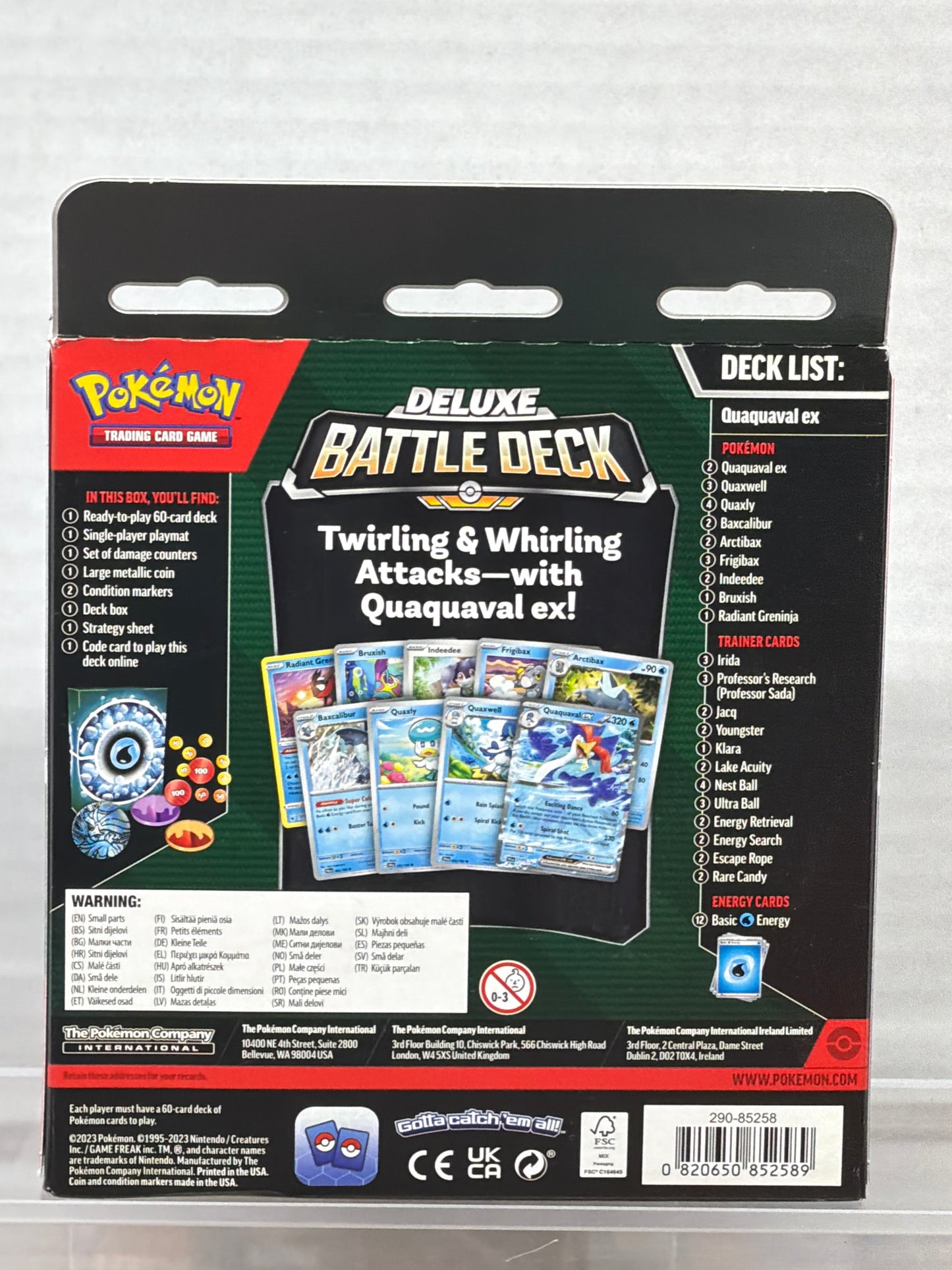 POKÉMON DELUXE BATTLE DECK: QUAQUAVAL EX