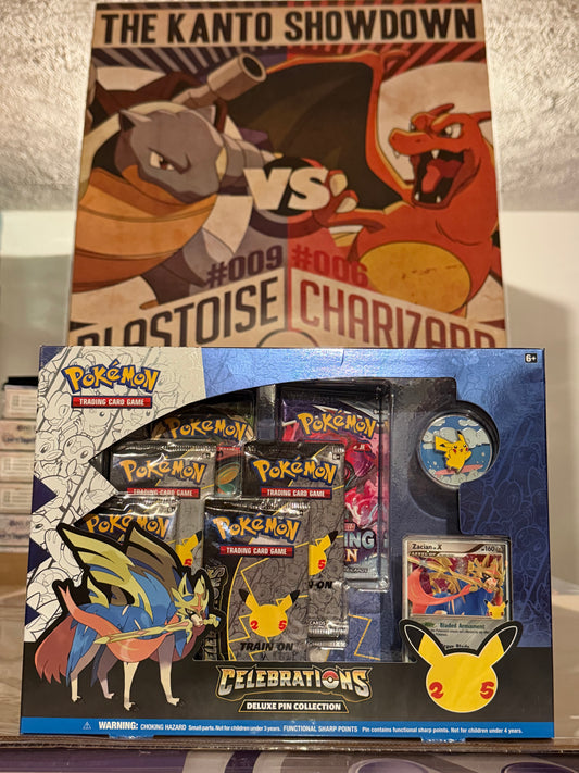 POKÉMON CELEBRATIONS DELUXE PIN COLLECTION W/ZACIAN PROMO