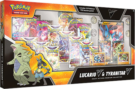 LUCARIO V & TYRANITAR V HEAVY HITTERS PREMIUM COLLECTION