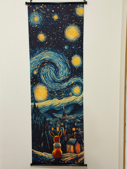 VAN GOGH’S "The Starry Night" EEVEE TAPESTRY