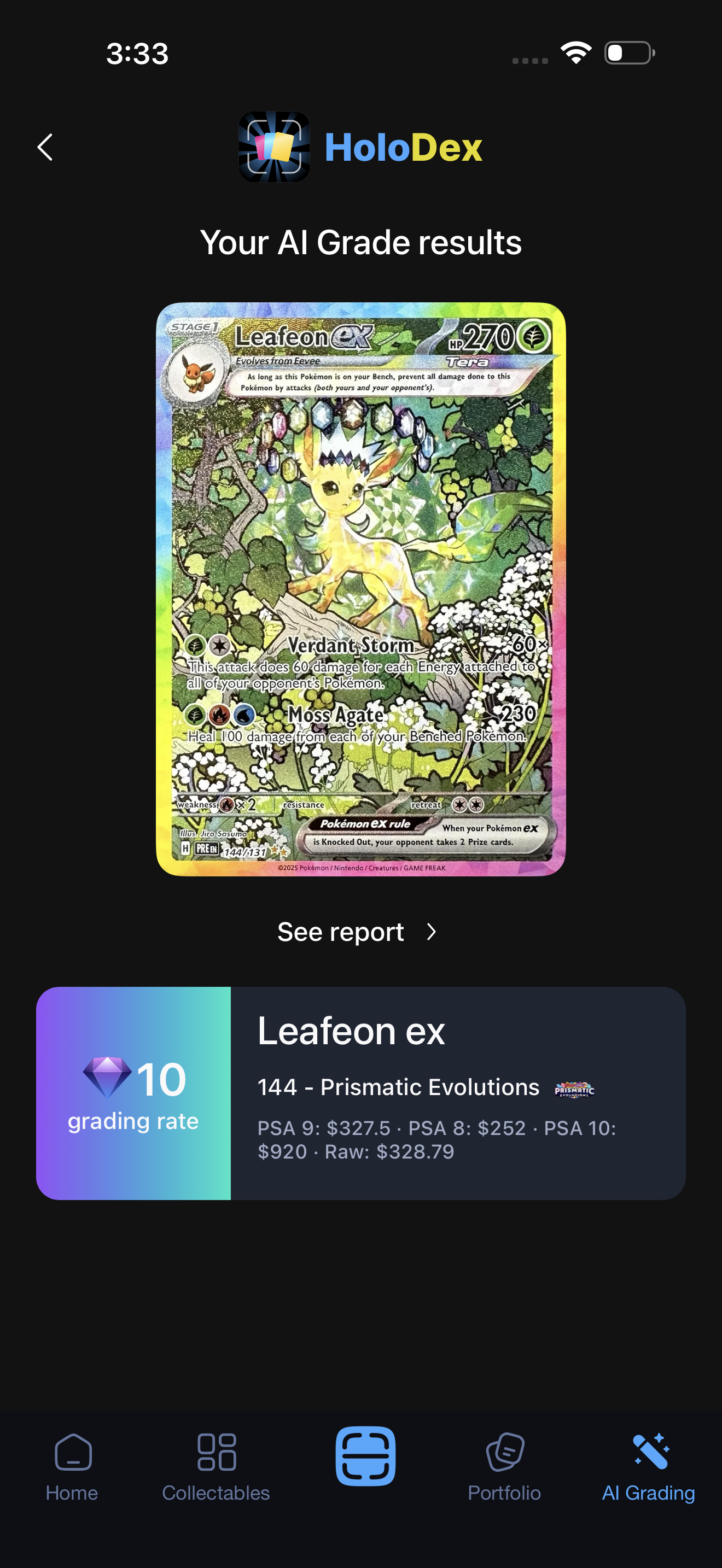LEAFEON SIR #144/131